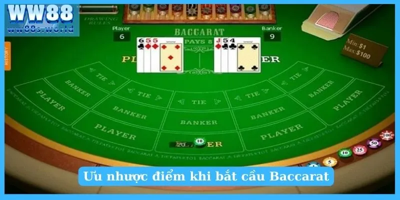 Ưu nhược điểm khi bắt cầu Baccarat